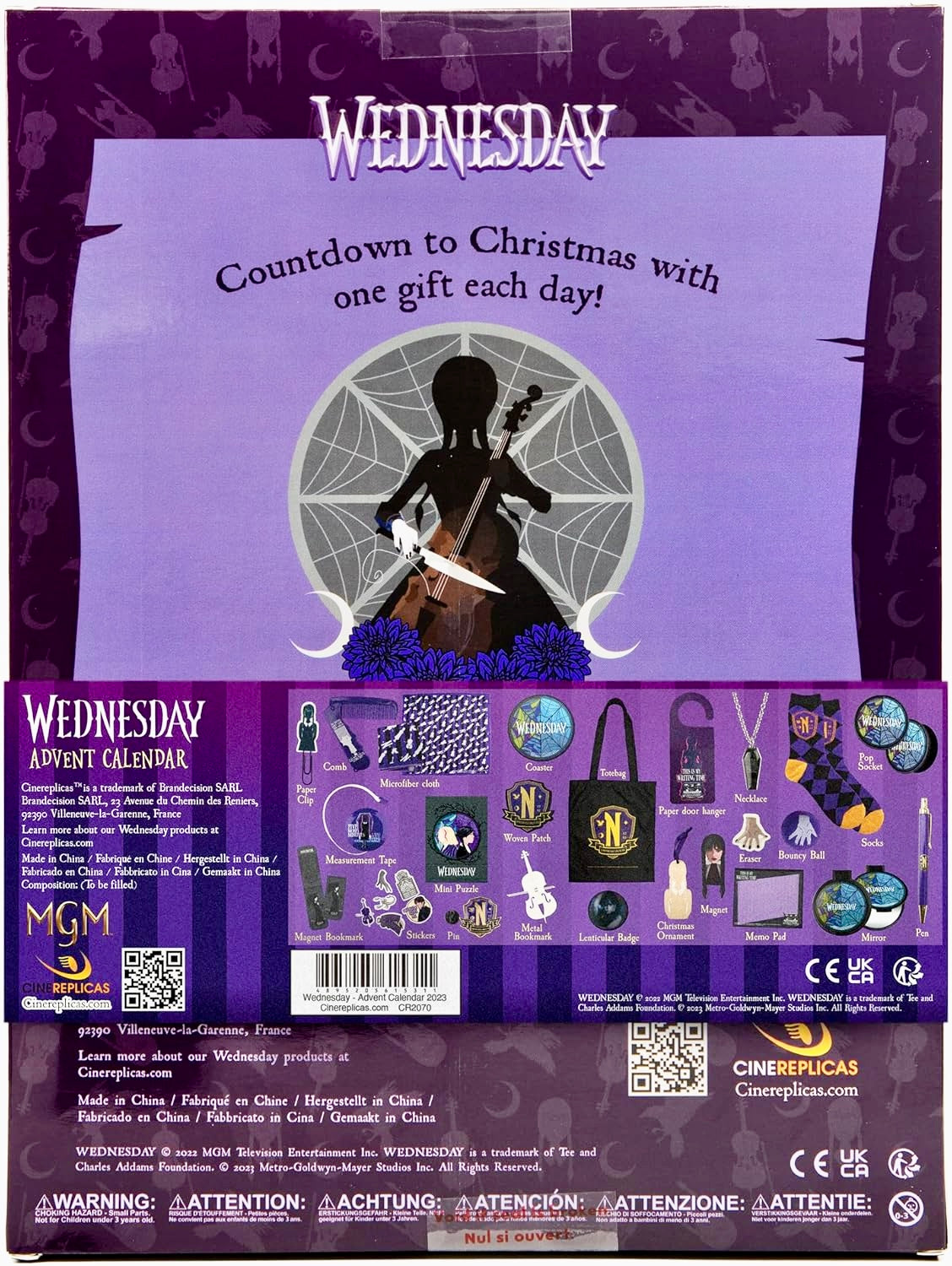 The Dark Countdown — Wednesday Addams Advent Calendar